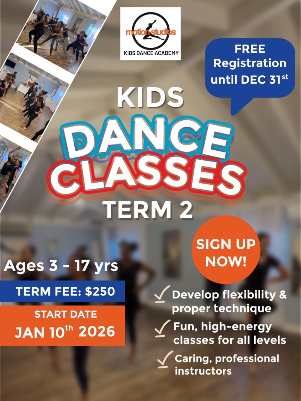Kids Dance Class Registration