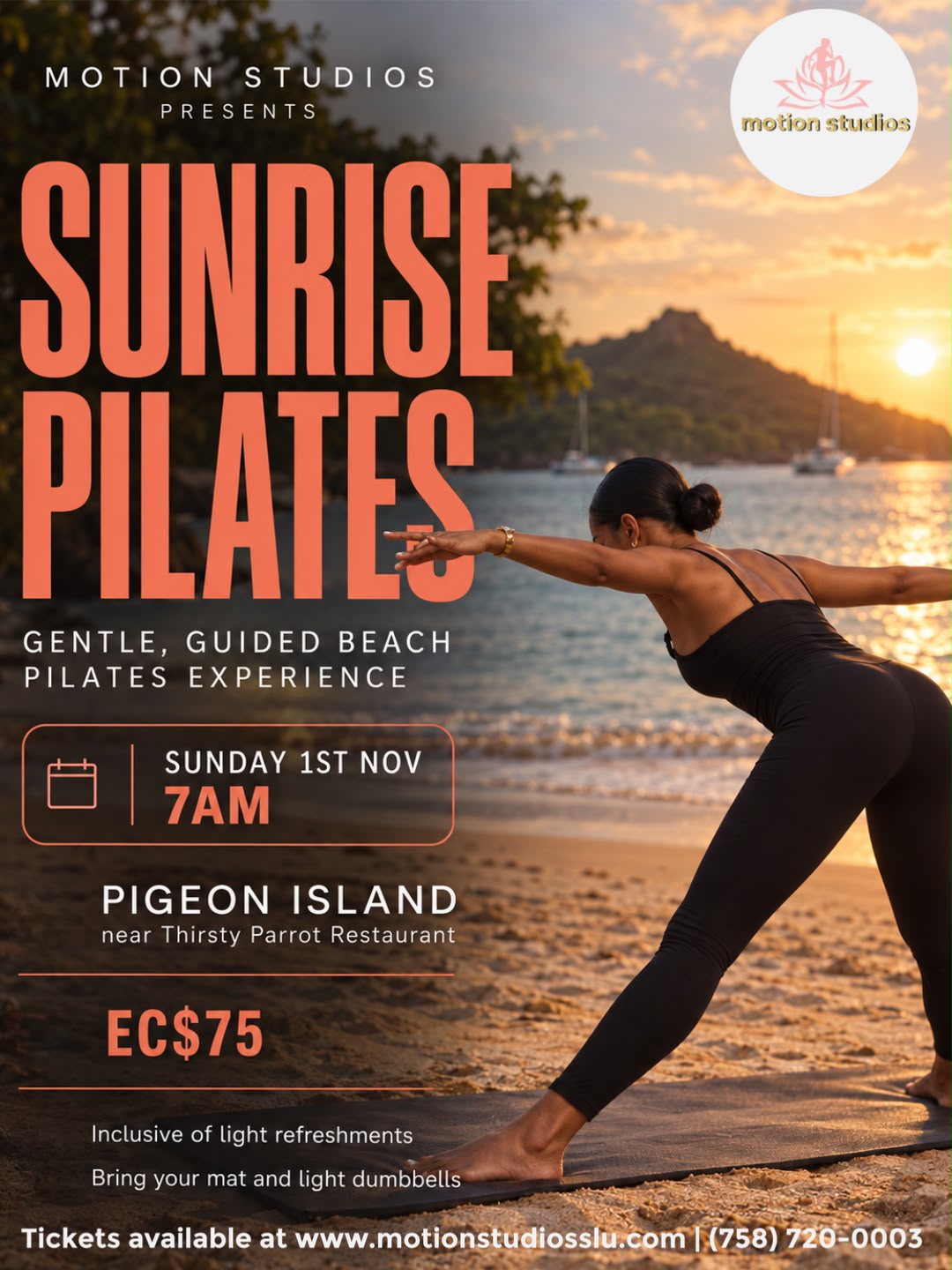 Sunrise Pilates at Pigeon Island